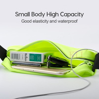 6.5 cala sportowa torba do biegania dla iPhone Samsung Huawei Outdoor Jogging Belt wodoodporna torba na telefon Case Gym talia Holder Cover 2